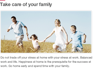 Take care of your family