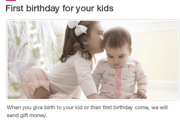 First birthday for your kids