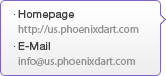 Homepage - http://us.phoenixdart.com, E-Mail - Info@us.phoenixdart.com